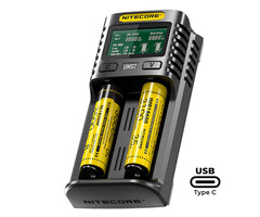 Nitecore UMS2 Intelligente USB Dual-Slot Snellader