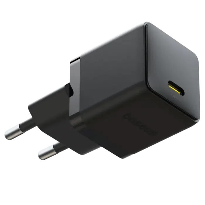 Baseus Palm P10111602113-00 Fast AC Charger 20W - USB-C Power Delivery 3.0 - Ultra Compact - Zwart