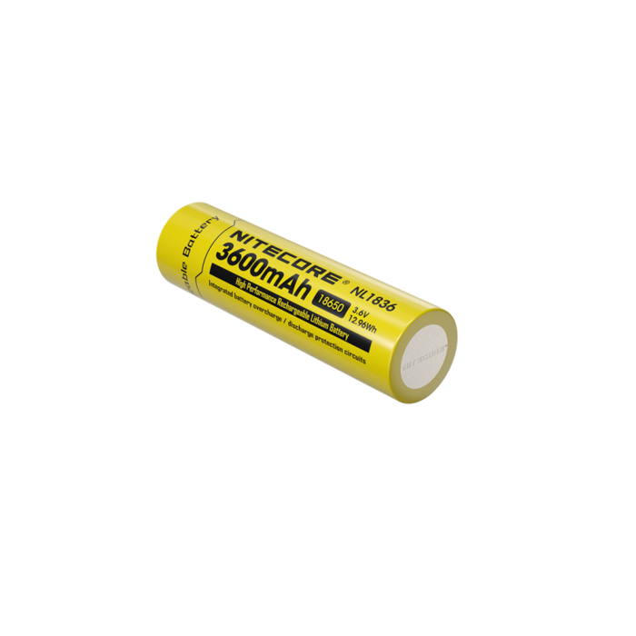 Nitecore NL1836 Oplaadbare 18650 Batterij - 3.6V - 3600mAh - 12.96Wh - Protected Li-ion Accu