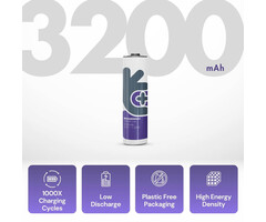 Uniross 18650 Oplaadbare Li-ion Batterij - 3.6V - 3200mAh