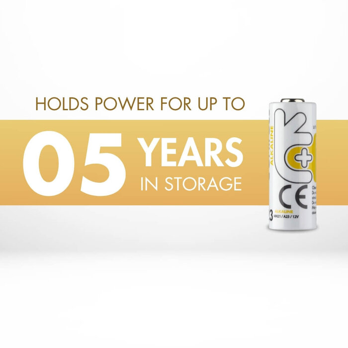 Uniross 23A (MN21) Micro Alkaline Batterijen - 12V - 55mAh - Voordeelverpakking 5 stuks