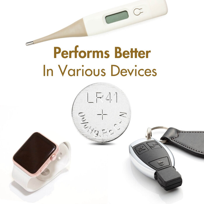 Uniross AG3 / LR41 / LR736 Alkaline Knoopcel Batterijen 1,55V – Blister van 10 stuks