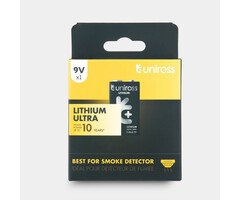 Uniross CR9V Ultra Lithium 9V Batterij – 1 stuk