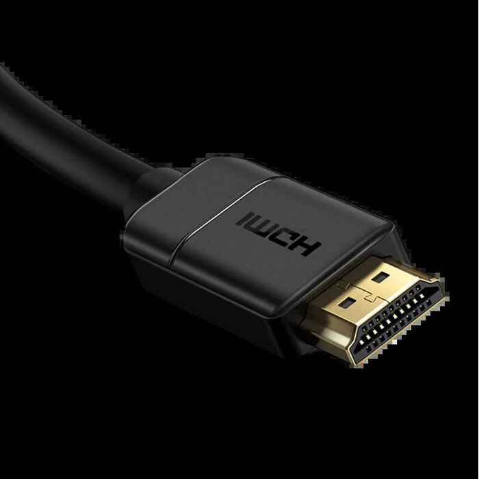 Baseus High Definition Series HDMI 2.0 Kabel 4K 30Hz – 18Gbps – 3D – HDR – 32 Audiokanalen – PVC – 5 meter – Zwart