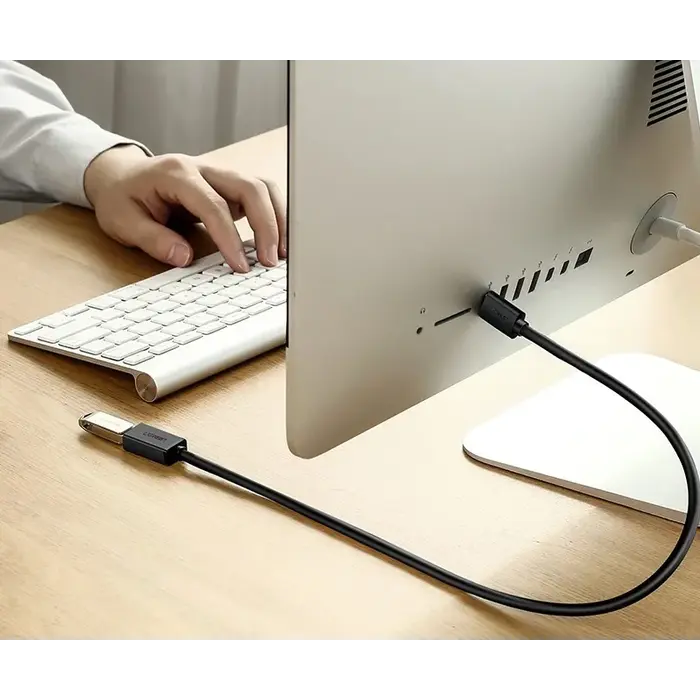 Ugreen US129 USB 3.0 Verlengkabel USB-A Male naar USB-A Female – 5 Gbps Datatransfer – Vergulde Connector – PVC – 1,5 meter – Zwart