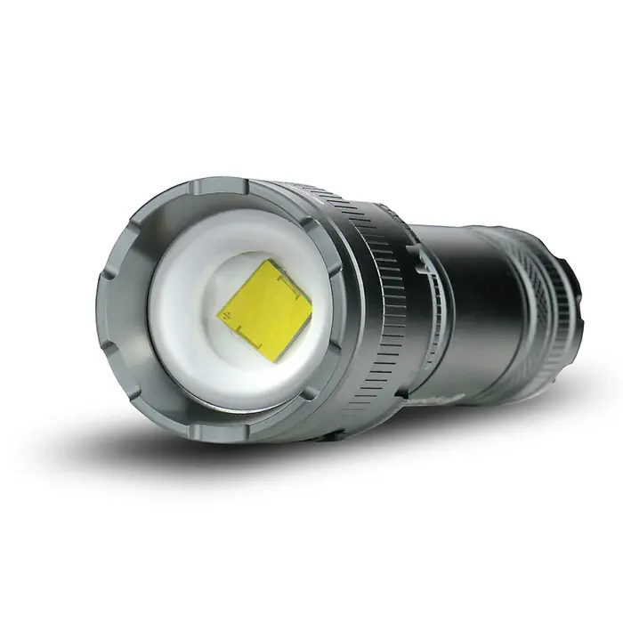 everActive Cannon Oplaadbare LED Zaklamp – 4500 Lumen – Zoom – 5 Modi – USB-C – Cree LED – 21700 Accu – Aluminium – Grafiet