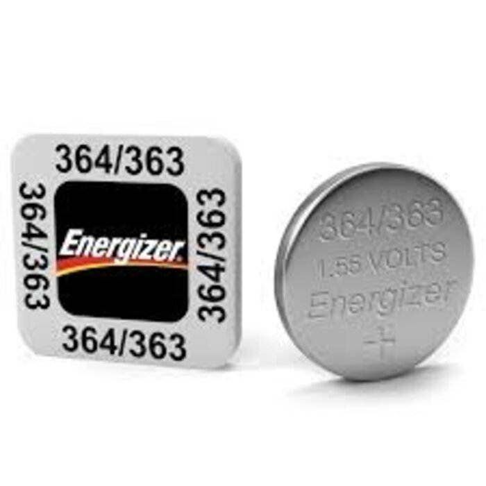 Energizer 364/363 Horloge Batterij - SR621SW - 1.55V Zilveroxide - Knoopcel 1 stuk