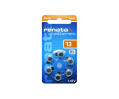 Renata ZA13 Hoortoestelbatterij Type 13 Oranje – Blister 6 stuks