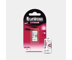 Uniross CR123A Lithium Batterij 3V