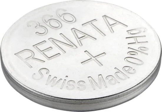 Renata 366 / SR1116SW Zilveroxide Horlogebatterij 1,55V - Swiss Made (o.a. V366, D366)