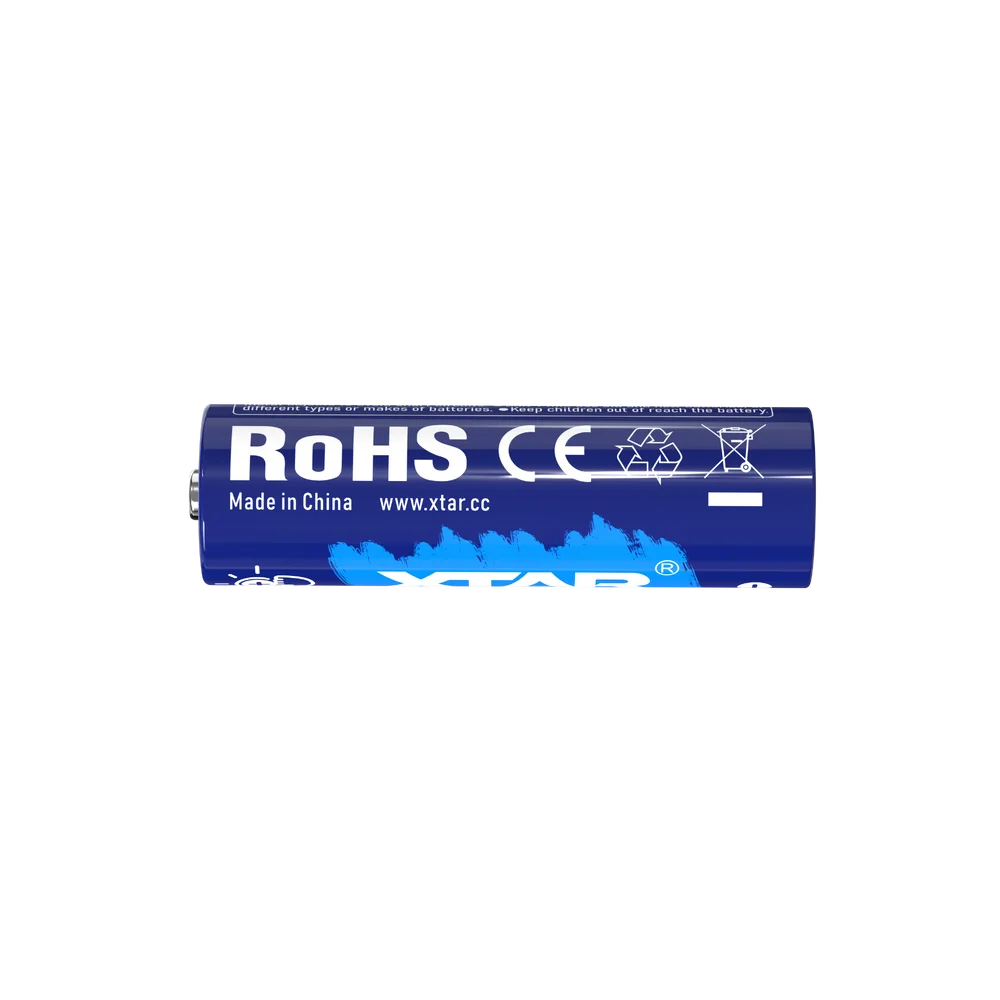 XTAR AA / R6 Oplaadbare Li-ion Batterijen 1.5V 2500mAh met LED-indicator (4 stuks)