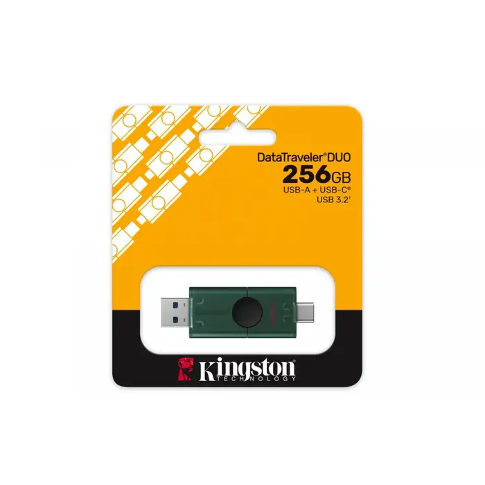 Kingston DataTraveler Duo G2 USB-stick 256GB met USB-A en USB-C (USB 3.2 Gen 1)