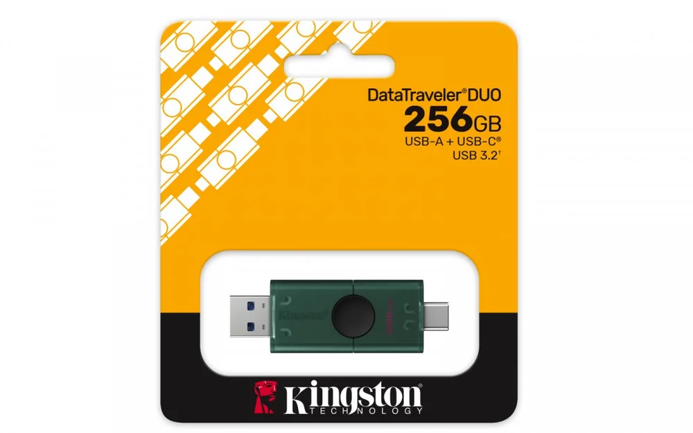 Kingston DataTraveler Duo G2 USB-stick 256GB met USB-A en USB-C (USB 3.2 Gen 1)