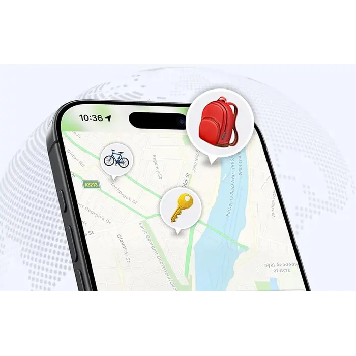 Ugreen CM816 Smart Finder Bluetooth 5.2 tracker (1 stuk) voor iPhone, iPad en Mac – Apple Find My, vervangbare CR2032-batterij, 80 dB geluid en verloren-modus