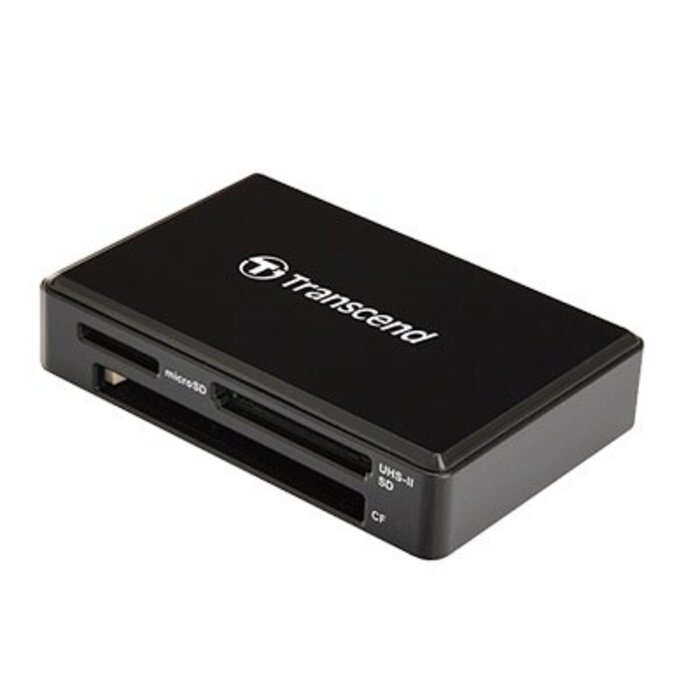 Transcend RDF9 USB 3.1 Gen 1 UHS-II multikaartlezer voor SD, microSD en CompactFlash – tot 260 MB/s, inclusief USB-kabel