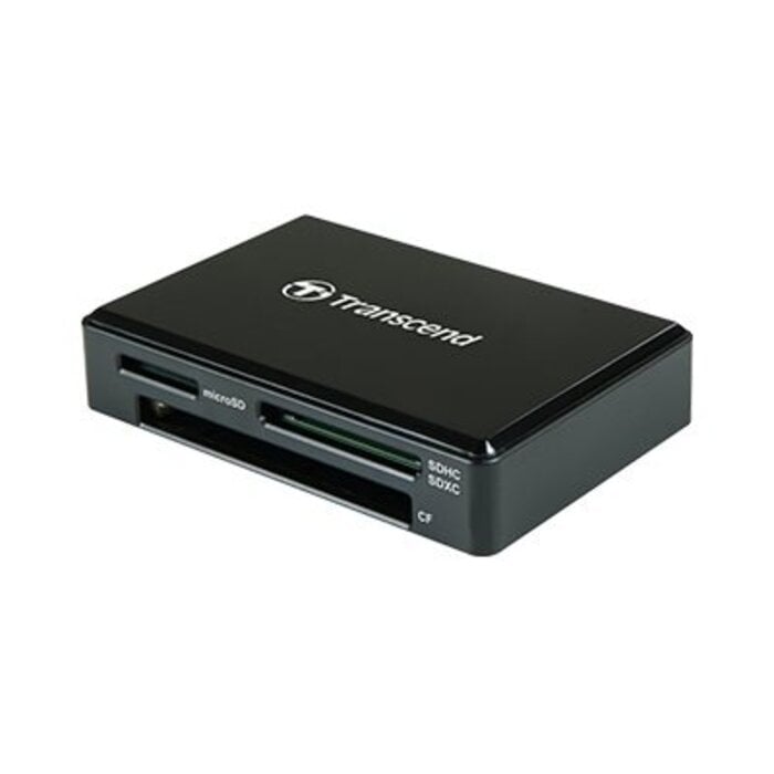 Transcend RDC8 USB 3.1 Gen 1 USB-C multikaartlezer voor SD, microSD en CompactFlash (UHS-I) – inclusief USB-C kabel