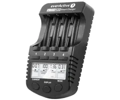 EverActive NC-1000 Plus Professionele Batterijlader AA/AAA - 4 Kanalen