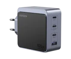 Ugreen 100W GaN Snellader, 4 Poorten (1x USB-A, 3x USB-C)