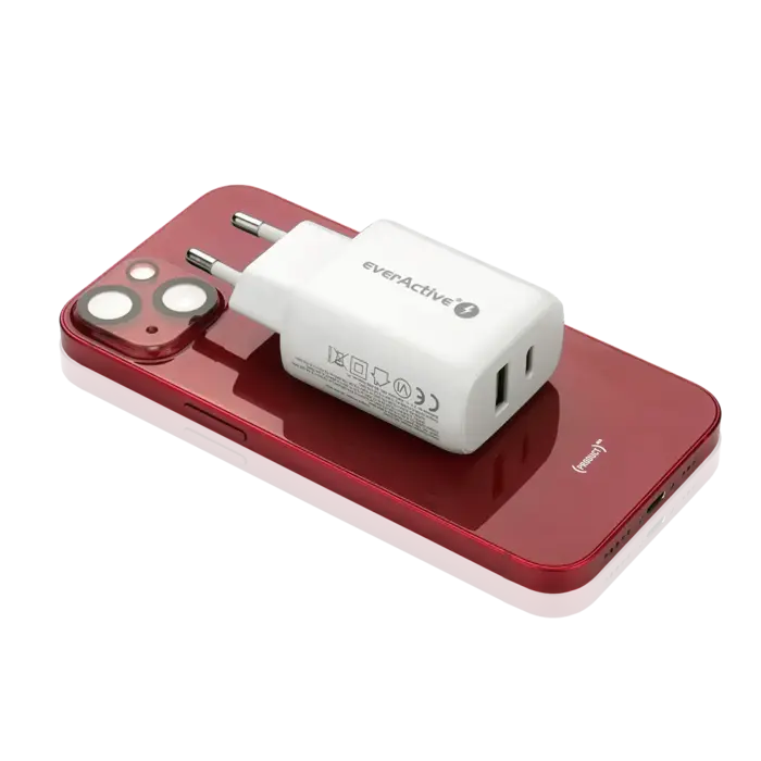 EverActive Compacte Snellader 25W met USB Quick Charge 3.0 en USB-C Power Delivery