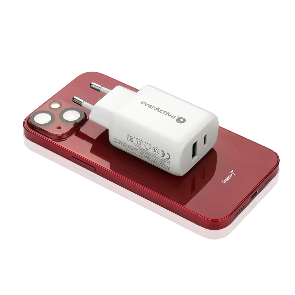 EverActive Compacte Snellader 25W met USB Quick Charge 3.0 en USB-C Power Delivery