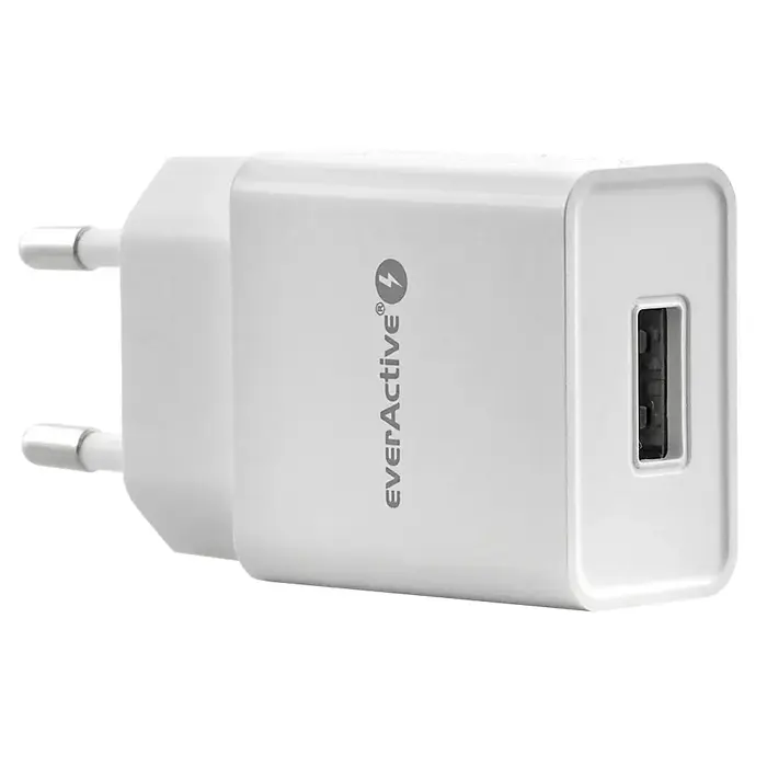 EverActive Compacte USB Netstroomoplader 5W (5V/1A) met iQ Smart Charging