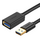USB 3.0 Verlengkabel USB-A naar USB-A, Verguld, 5 Gb/s, 2 Meter