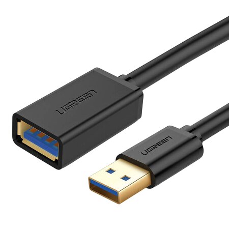 Ugreen USB 3.0 Verlengkabel USB-A naar USB-A, Verguld, 5 Gb/s, 2 Meter