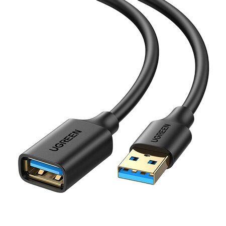 Ugreen USB 3.0 Verlengkabel USB-A naar USB-A, Verguld, 5 Gb/s, 2 Meter