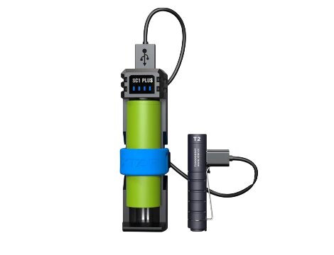 XTAR XTAR SC1 Plus Snellader voor Li-ion en Ni-MH Batterijen met USB-C Powerbank-functie