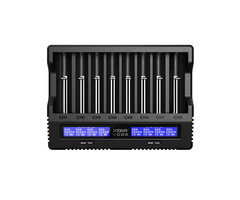 XTAR VC8S  - 8-Kanaals Batterijlader met Capaciteitstest, USB-C, Set
