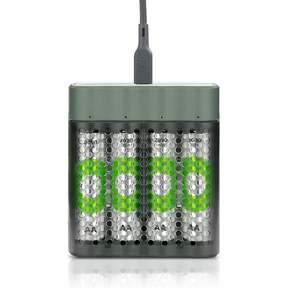 GP ReCyko Speed M452 USB Batterijlader met 4x AA 2600mAh NiMH Oplaadbare Batterijen