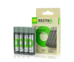 GP M452 Batterijlader met 4x AA 2600mAh Oplaadbare Batterijen