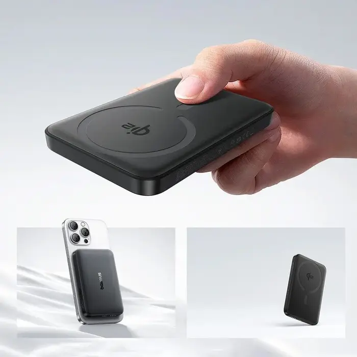 Baseus EnerFill FM12 Magnetische Qi2 Powerbank 10.000mAh met 15W Draadloos en 22,5W Bekabeld Snelladen