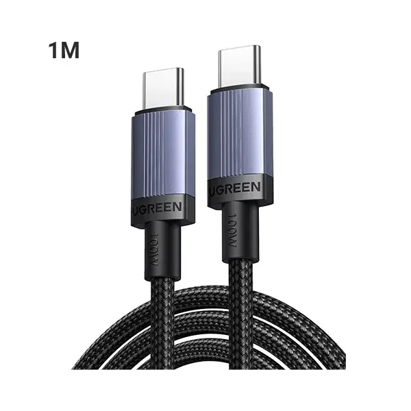 Ugreen USB-C naar USB-C Power Delivery kabel, 100W snelladen, 1 meter