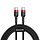 USB-C naar USB-C Cafule kabel met klittenband, 60W snelladen, 1 meter