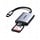 USB-C 3.1 kaartlezer voor SD en microSD, tot 90 MB/s, aluminium behuizing