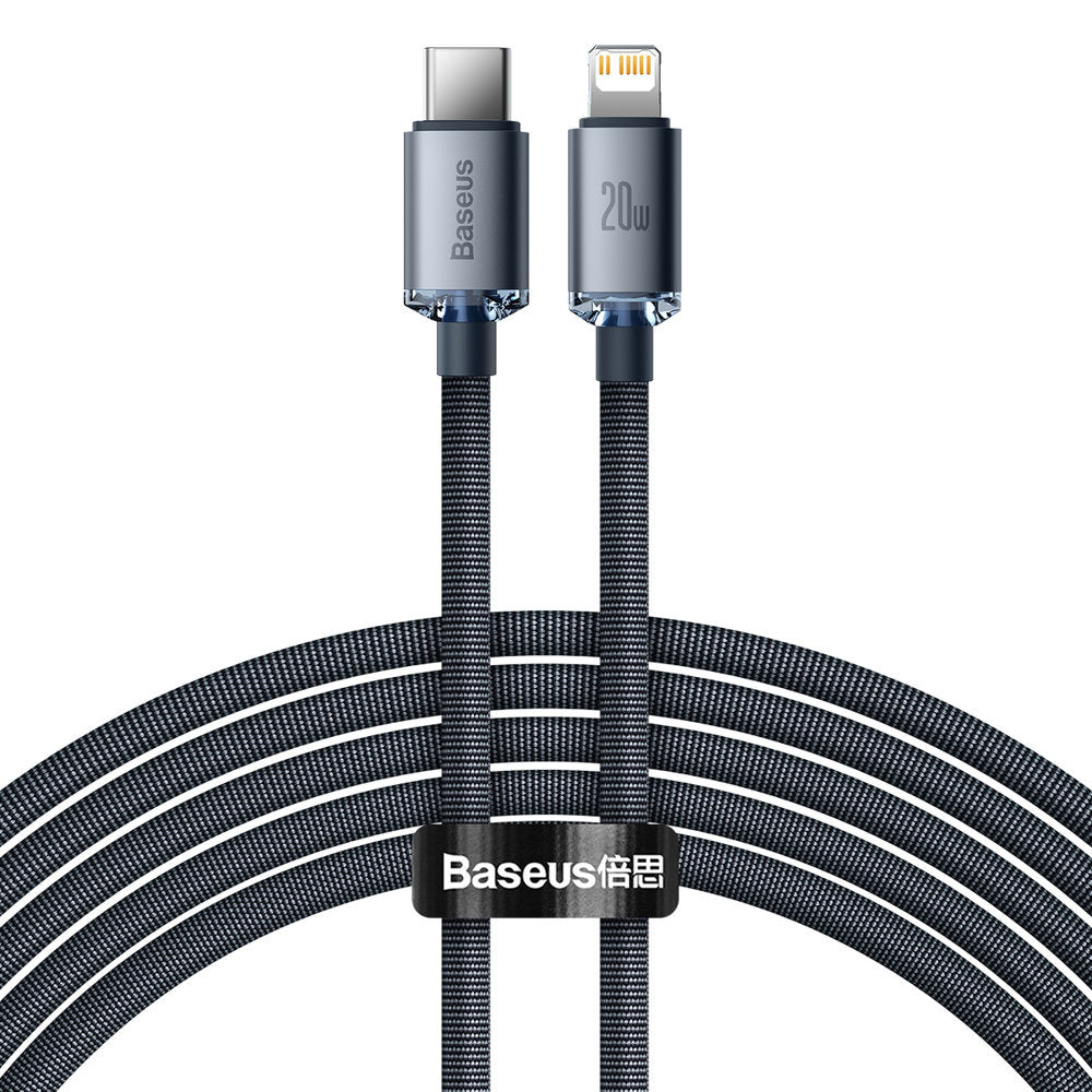 Baseus USB-C naar Lightning oplaadkabel voor iPhone, 20W snelladen, 2 meter