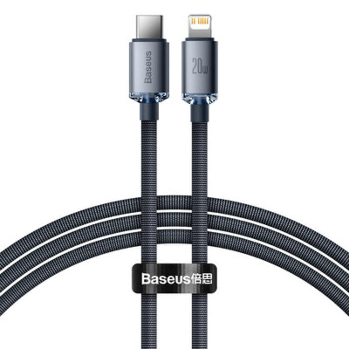 Baseus USB-C naar Lightning oplaadkabel voor iPhone, 20W snelladen, 1,2 meter