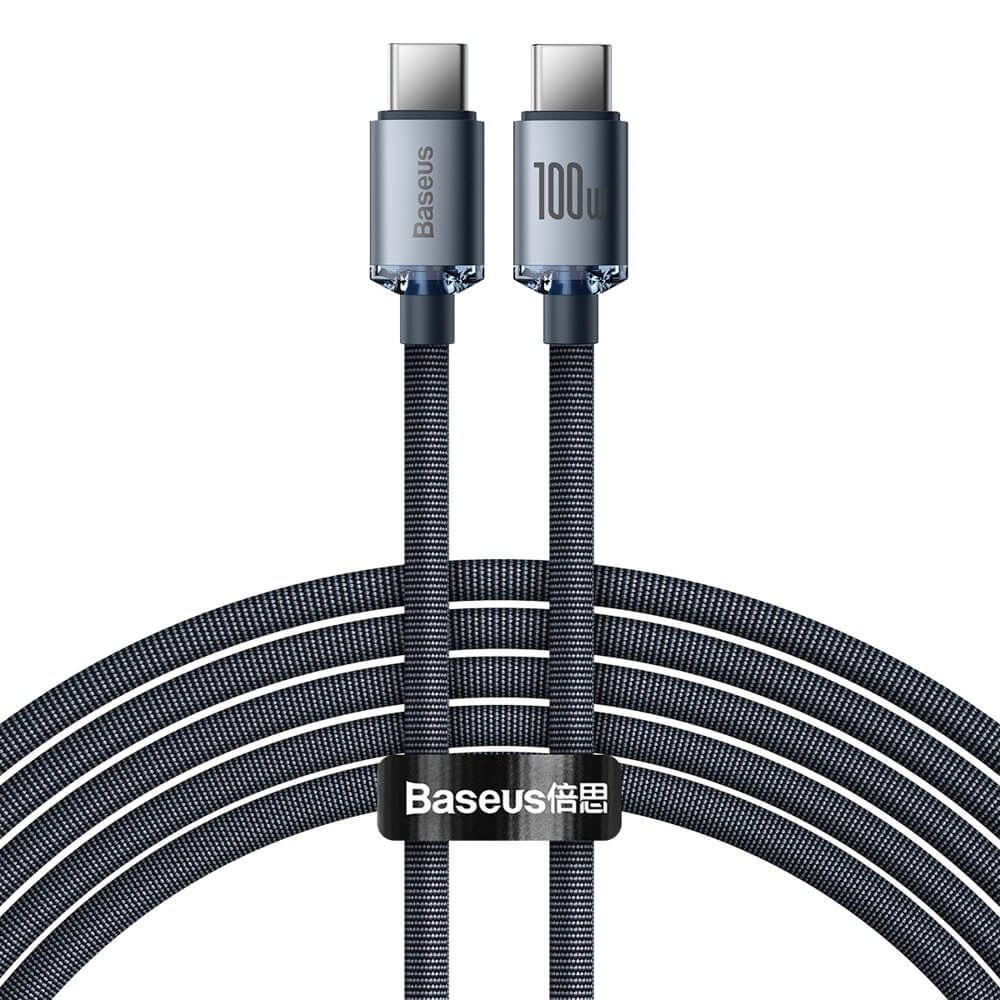 Baseus USB-C naar USB-C Power Delivery kabel, 100W snelladen, 2 meter