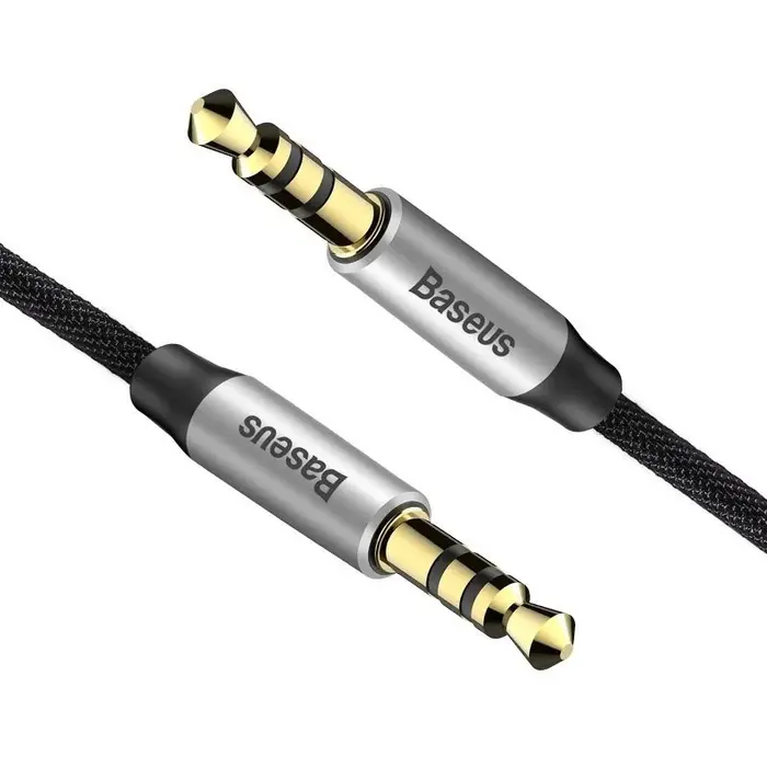 Baseus AUX audiokabel met 3.5mm jackstekker, verguld, 1 meter