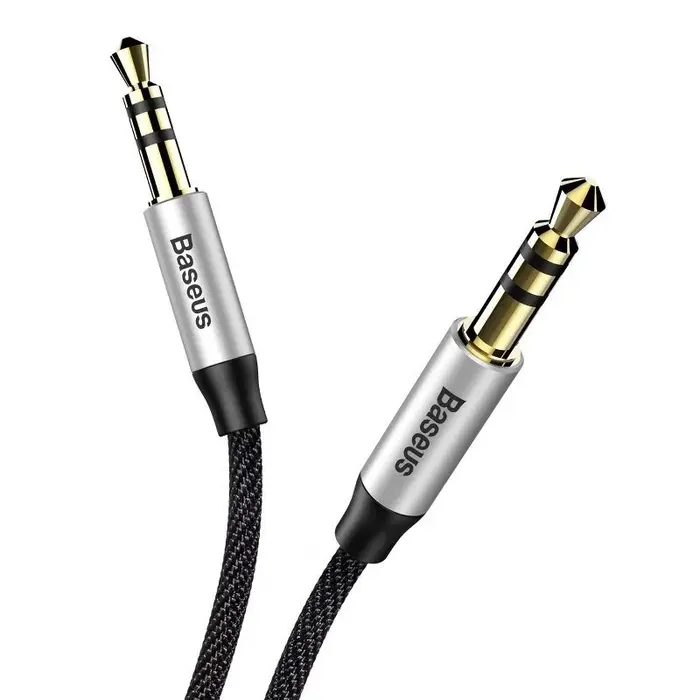 Baseus AUX audiokabel met 3.5mm jackstekker, verguld, 1 meter