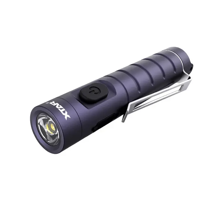 XTAR Compacte oplaadbare LED-zaklamp, 650 lumen, USB-C oplaadbaar