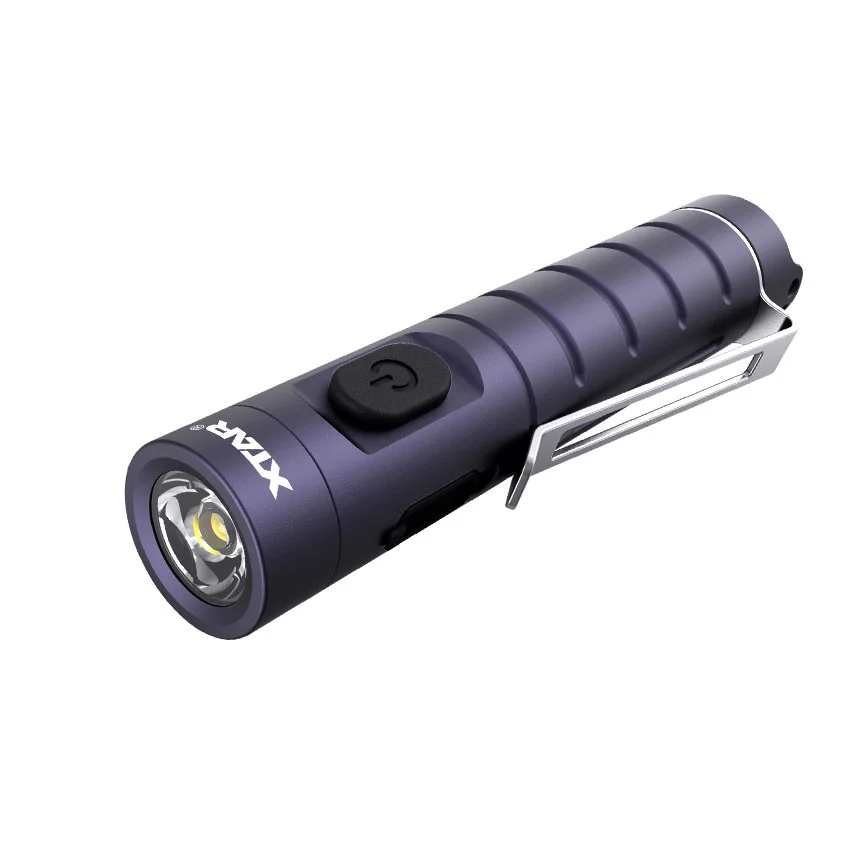 XTAR Compacte oplaadbare LED-zaklamp, 650 lumen, USB-C oplaadbaar
