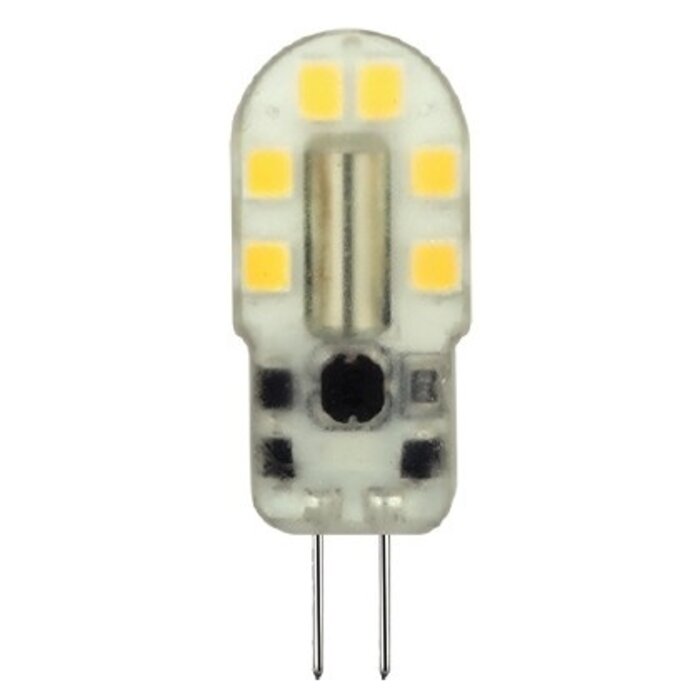 Avide LED insteeklamp G4 2W, 12V DC, 3000K warm wit, 200 lumen, niet dimbaar, type ABG4WW-2W-B