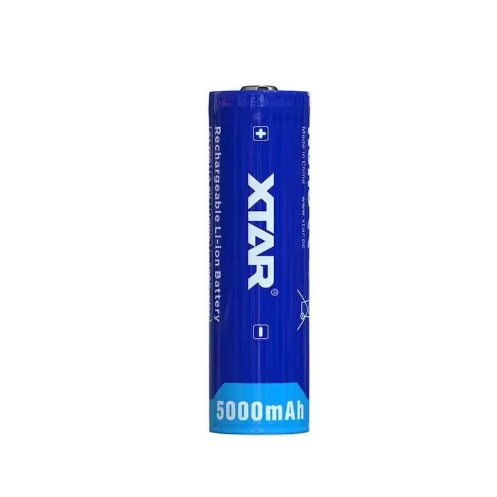 XTAR 21700 Oplaadbare Li-ion Accu 3.6V 5000mAh met Beveiliging (PCM) - Button Top - INR21700-50E