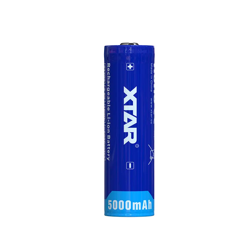 XTAR 21700 Oplaadbare Li-ion Accu 3.6V 5000mAh met Beveiliging (PCM) - Button Top - INR21700-50E