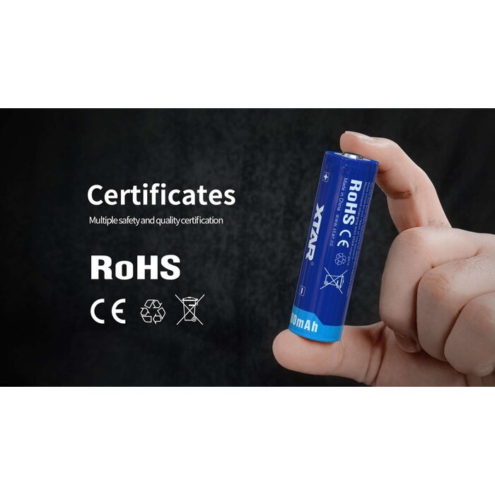 XTAR 21700 Oplaadbare Li-ion Accu 3.6V 5000mAh met Beveiliging (PCM) - Button Top - INR21700-50E