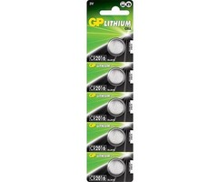 GP Batteries CR2016 Knoopcel 5 Stuks 3V LIithium Batterij GP