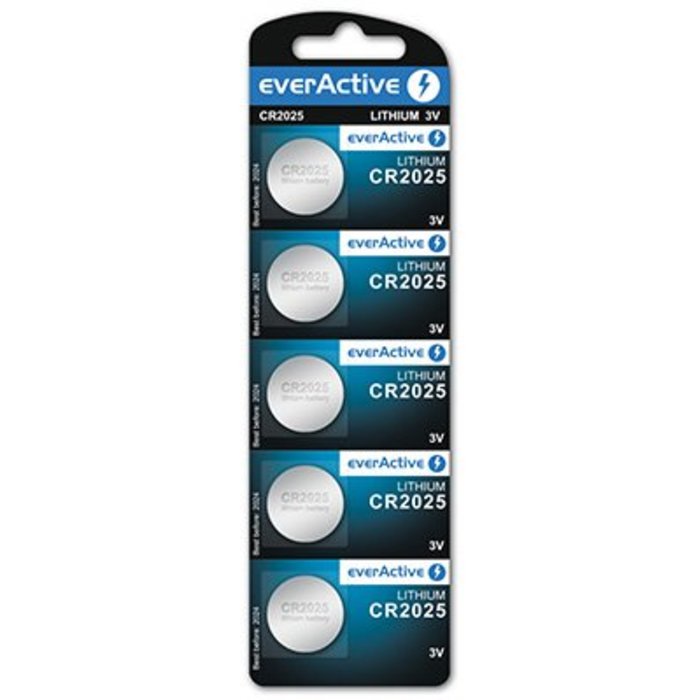 everActive CR2025 Lithium knoopcel blister 5 stuks