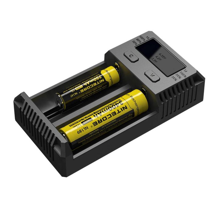 Nitecore Nitecore New i2 batterij lader voor Li-ion/Nimh/Ni-Cd batterijen